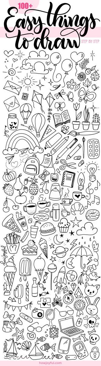 100 easy things to draw.